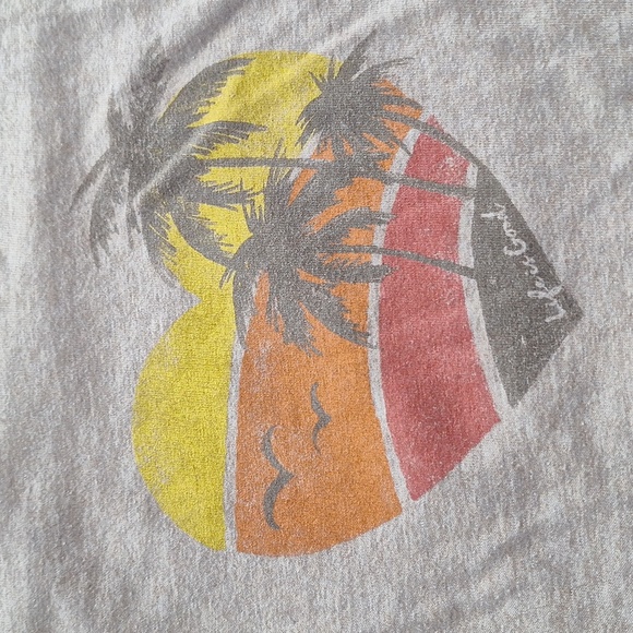 Life Is Good Gray Rainbow Heart Palm Tree Classic Fit Crusher Tee XL - Picture 2 of 5